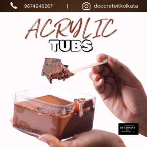 ACRYLIC DESSERT TUB- SQUARE