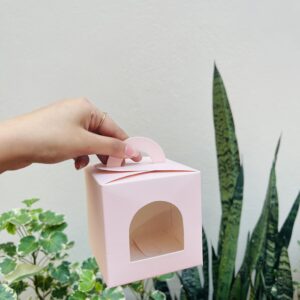 SINGLE JAR BOX - PINK ( SIZE-3.5*3.5*3.5)