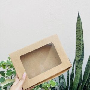 6 BROWNIE BOX- BROWN ( SIZE-8.5*6*1.5)
