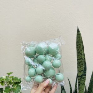 GREEN FAUX BALL - PACK OF 20PCS