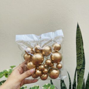 GOLDEN FAUX BALL - PACK OF 20PCS