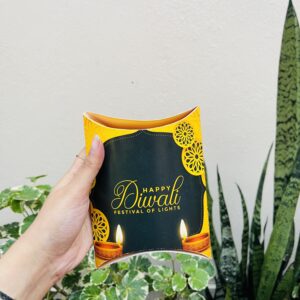 DIWALI COIN BOX YELLOW- pack of 10pcs