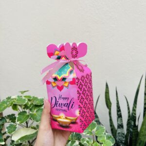 DIWALI CHOCOLATE BOX PINK- pack of 10pcs