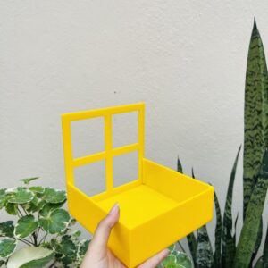 YELLOW HAMPER TRAY ACRYLIC- 6/6/2