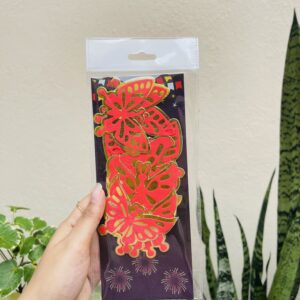 3D LAYERED BUTTERFLY- RED