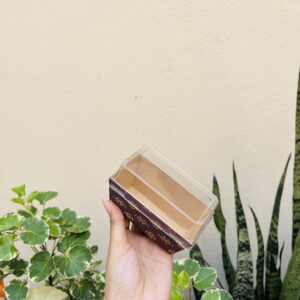 RECTANGLE BROWNIE CUP WITH LID- PACK OF 10PCS