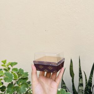 BROWNIE CUP 2.5” WITH LID- PACK OF 10PCS