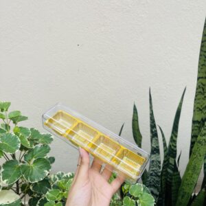 LONG DIBBI BOX- 4 CAVITY (LADDO/TRUFFLE)