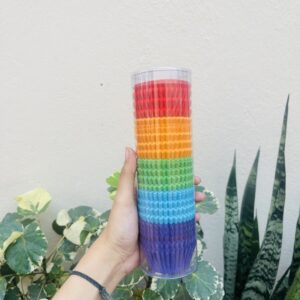 RAINBOW CUPCAKE LINER SMALL- 500pcs