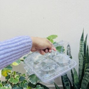 4 CUPCAKE HOLDER WITH HANDLE- pack of 10pcs