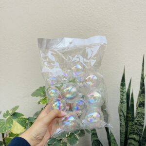 TRANSPARENT FAUX BALL-20pcs