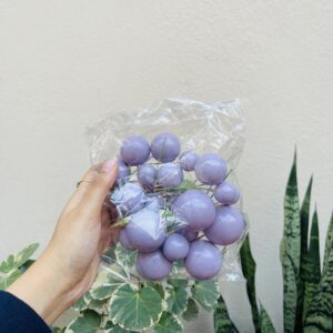 LAVENDER FAUX BALL-PACK OF 20pcs