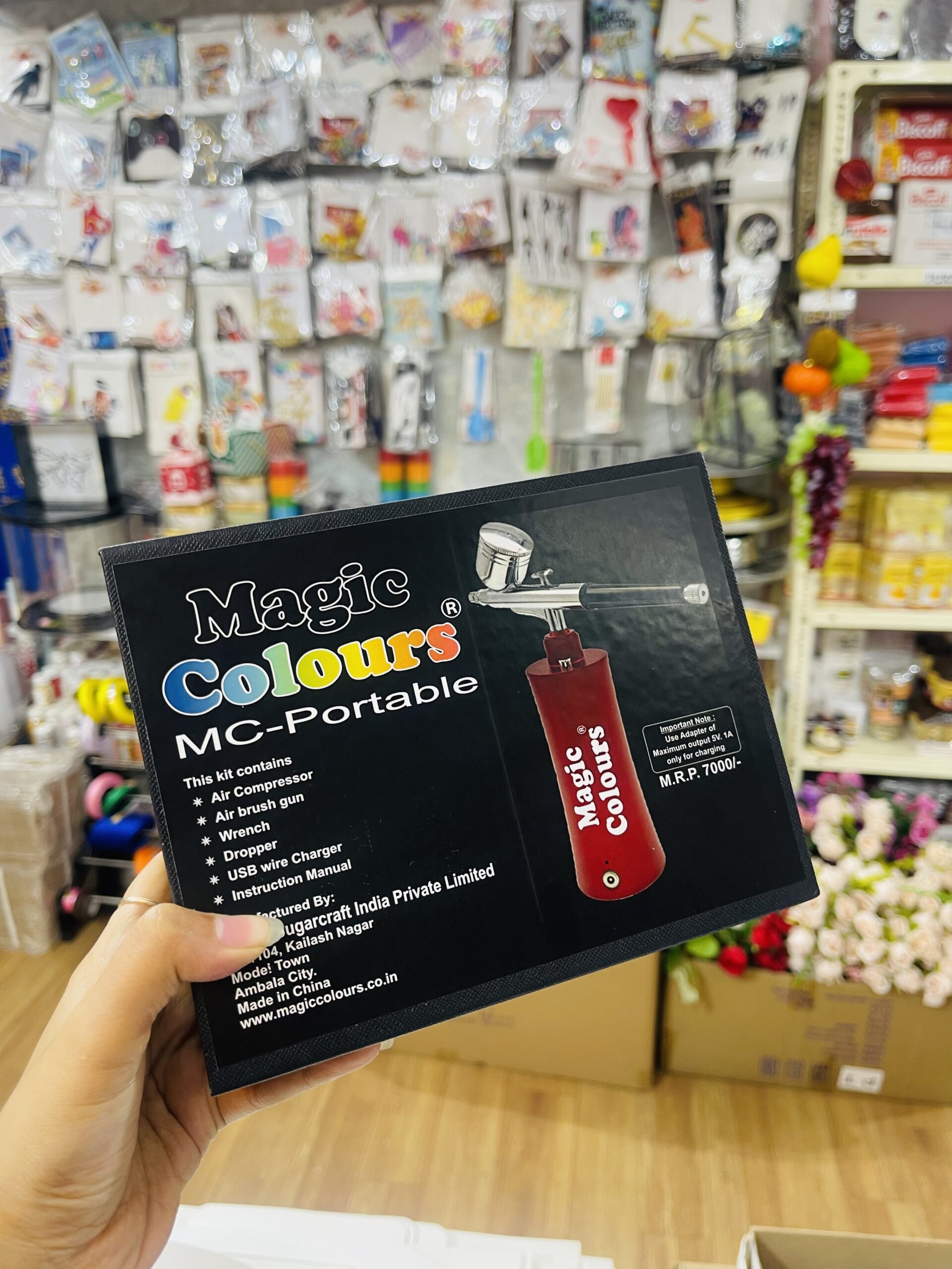 MAGIC COLOUR PORTABLE AIRBRUSH MACHINE – Decorate It Kolkata