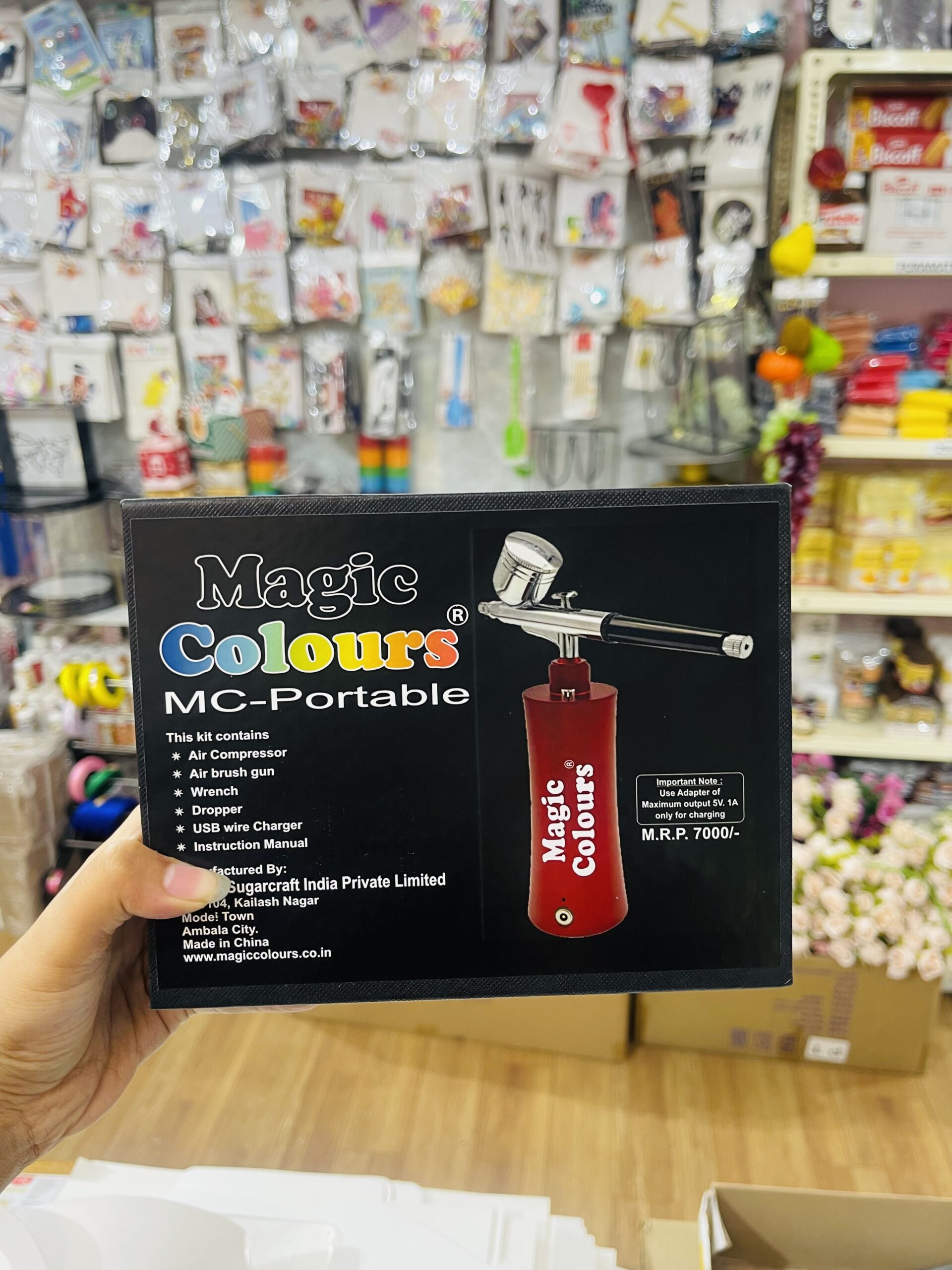 MAGIC COLOUR PORTABLE AIRBRUSH MACHINE – Decorate It Kolkata