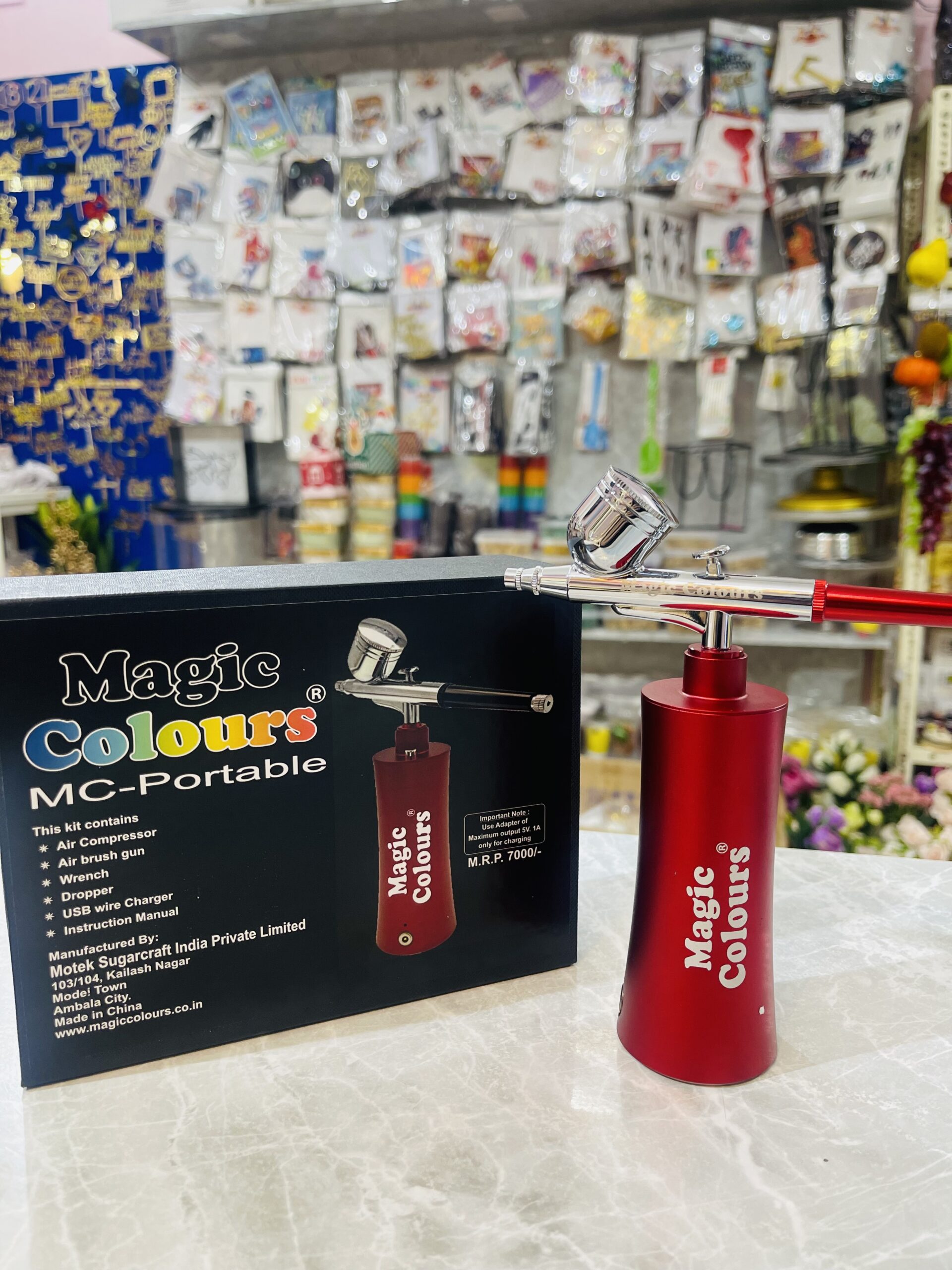 MAGIC COLOUR PORTABLE AIRBRUSH MACHINE – Decorate It Kolkata