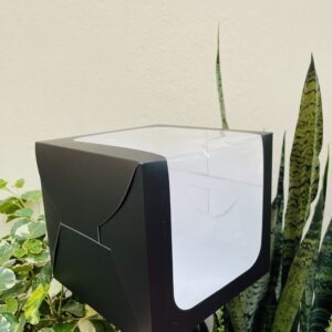 10/10/9 L WINDOW BOX BLACK- Pack of 5pc