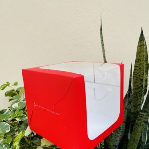 10/10/9 L WINDOW BOX RED- Pack of 5pc