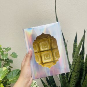 12 CAVITY CHOCOLATE BOX PRISM SILVER- pack of 10pcs