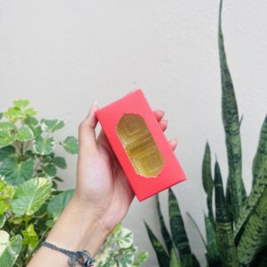 2 CAVITY CHOCOLATE BOX RED- pack of 10pcs