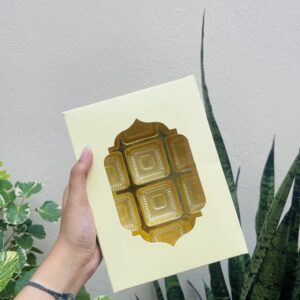 12 CAVITY CHOCOLATE BOX YELLOW- pack of 10pcs