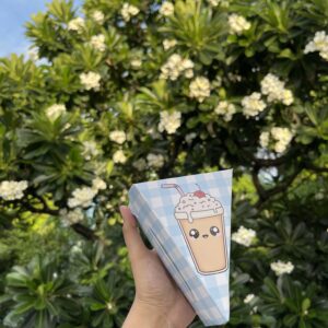 KOREAN PASTRY BOX BLUE- pack of 10pcs