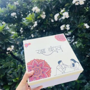 RAKHI RIGID BOX 8/8/4- pack of 2pcs