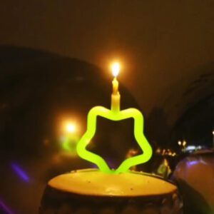 GLOW IN DARK CANDLE- STAR