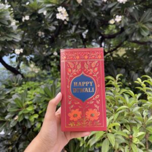 MULTIPURPOSE FOIL DIWALI BOX RED (6.5*3.5*1.5”)- pack of 10pcs