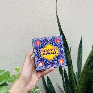 DIWALI SHAGUN FOIL BOX (4/4/0.5”)- pack of 10pcs