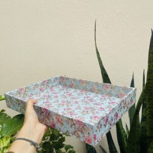 MDF FESTIVE TRAY ( 14/10/2”)- pack of 5pcs