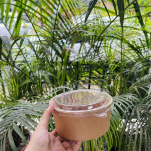 500ml KRAFT BENTO TUB- pack of 10pcs