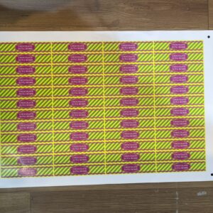 CHOCOLATE PATAKA STICKER (48pcs in a sheet)
