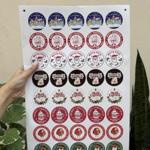 CHRISTMAS STICKER- 40pc in a sheet
