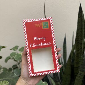 CHRISTMAS CHOCOLATE BAR BOX- pack of 10pcs