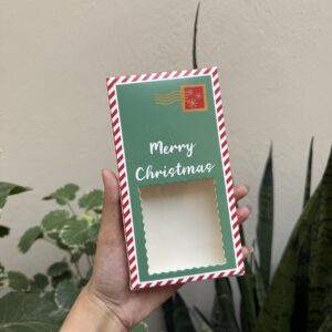 CHRISTMAS CHOCOLATE BAR BOX- pack of 10pcs