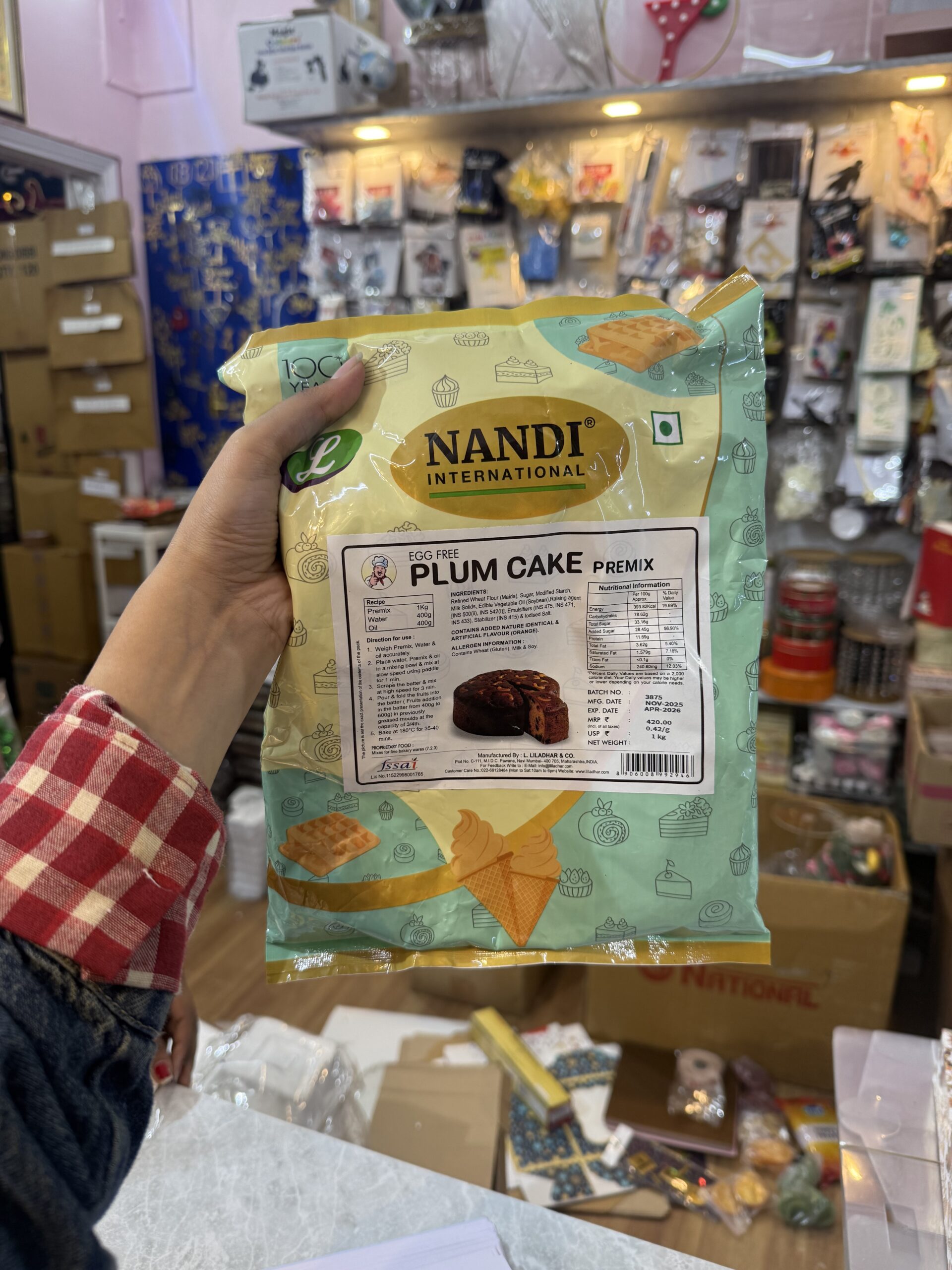 NANI PLUM CAKE PREMIX- 1Kg pack
