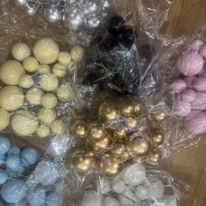 OFFER PRICE FAUX BALL ASSORTED COLOURS - pack of 10pcs