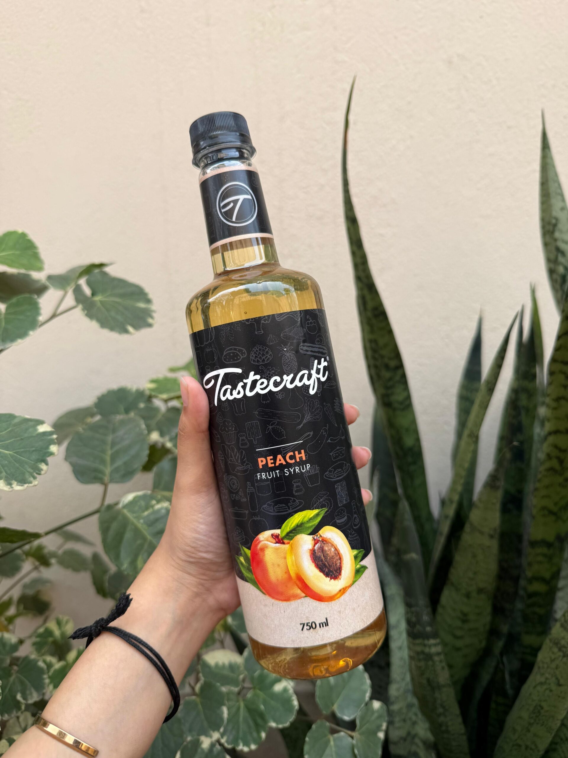 TASTECRAFT PEACH FRUIT SYRUP – 750 ML PACK