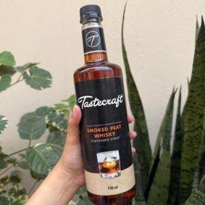 TASTECRAFT SMOKED PEAT WHISKY FLAVOURED SYRUP - 750 ML PACK