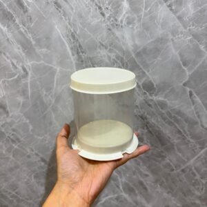 MINI TRANSPARENT BOX - WHITE(3.5/3.5/4") - PACK OF 10 PCS