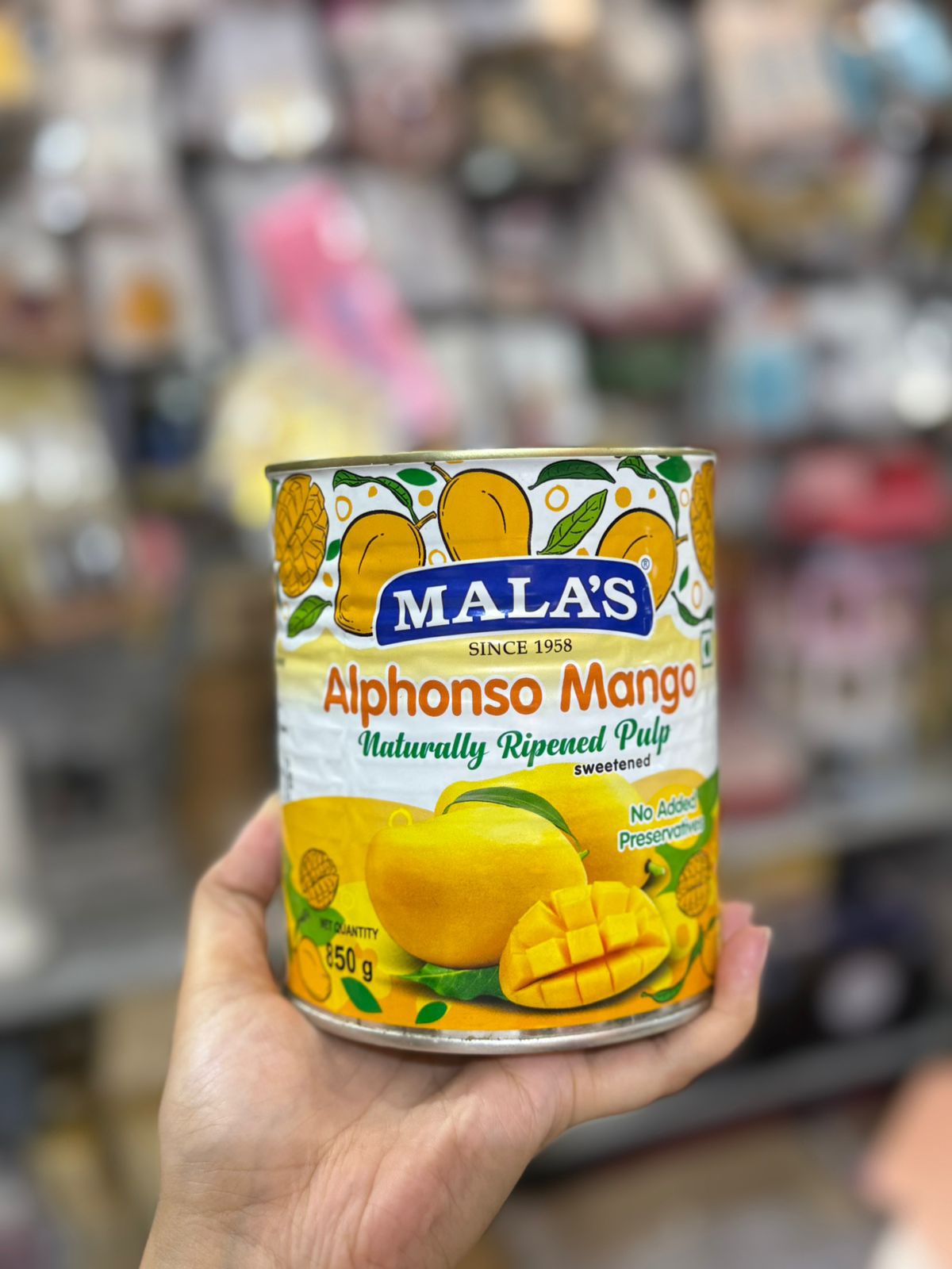 MALA’S ALPHANSO MANGO PULP – 850G