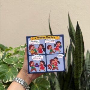 RAKHI 4 CAVITY CHOCOLATE BOX (4/4/2") - PACK OF 10 PCS