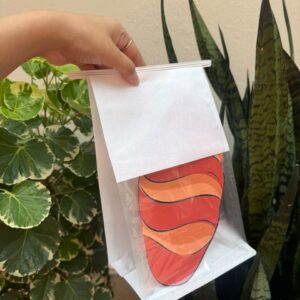 WHITE BREAD BAG - (12/16/26 CM) - PACK OF 10 PCS