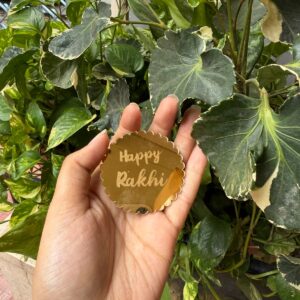 RAKHI ACRYLIC TOPPER (2/2" APPROX) - PACK OF 10 PCS