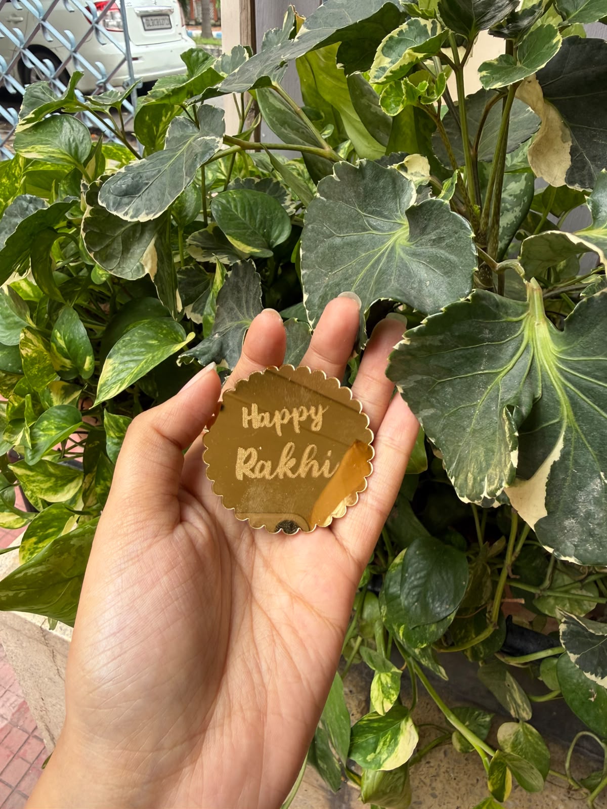 RAKHI ACRYLIC TOPPER (2/2″ APPROX) – PACK OF 10 PCS