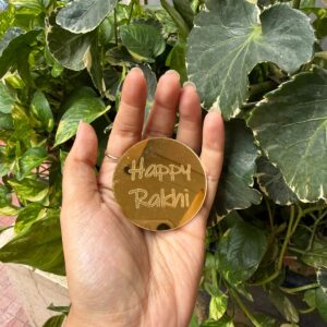 RAKHI ACRYLIC TOPPER (2/2" APPROX) - PACK OF 10 PCS
