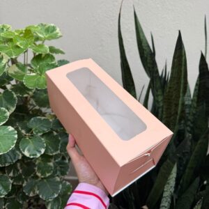6 DONUT/ BOMBOLINI BOX - PINK (9/4/4") - PACK OF 10 PCS