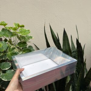 HAMPER BOX - SILVER (11/8/3") PACK OF 5 PCS