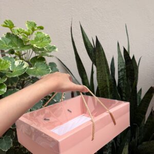 ROPE HAMPER BOX - PINK (11/8/3") - PACK OF 5 PCS