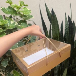 ROPE HAMPER BOX - GOLDEN (11/8/3") - PACK OF 5 PCS
